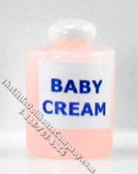 (image for) Miniature Jar of Baby Cream for Dollhouses