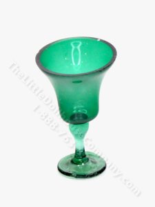 (image for) Miniature Green Glass Wine Goblet by Gerd Felka