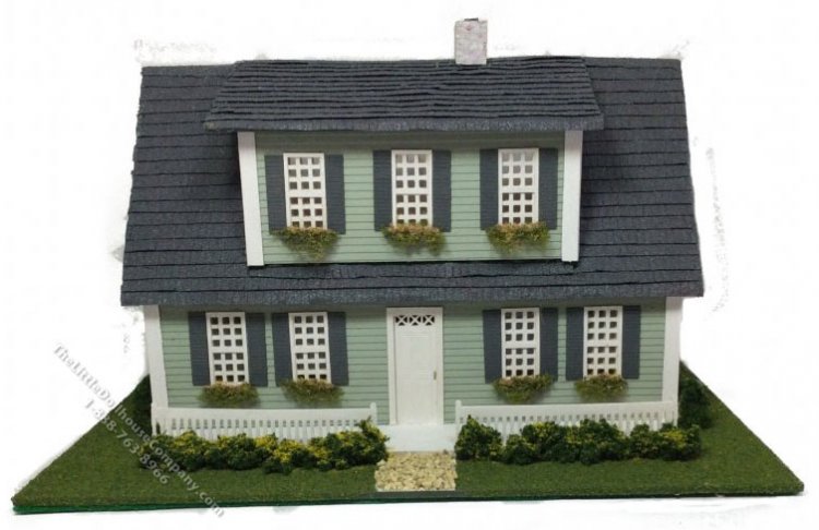 (image for) 1:48 Scale Full Cape Cod Dollhouse Kit