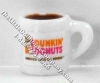 (image for) Miniature Half Scale Donut Shop Cup of Coffee for Dollhouses