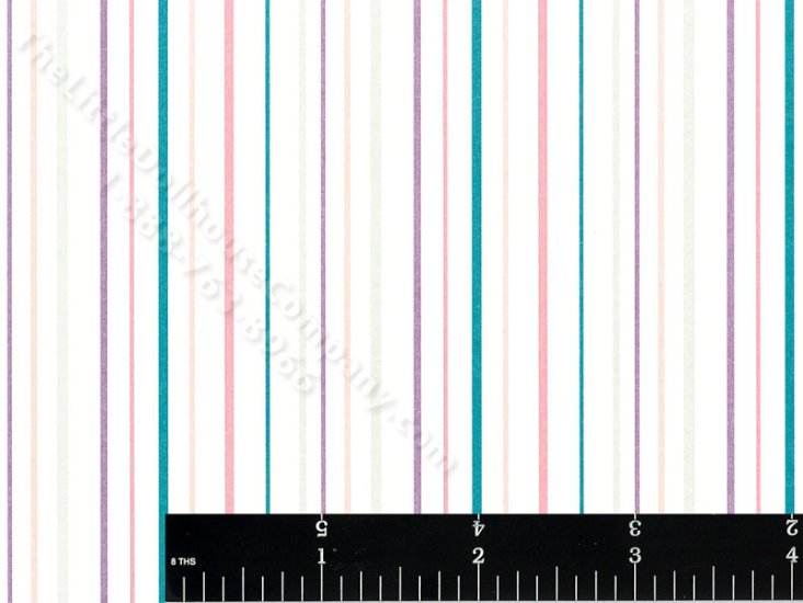 (image for) Jewel Stripe Pattern Miniature Wallpaper for Dollhouses
