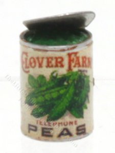 (image for) Miniature Open Can of Peas by Jane Woodham of Truly Scrumptious