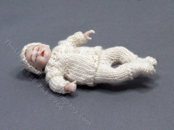 (image for) Miniature Baby Doll in Knitted Outfit by Kurt & Gisela Andjel