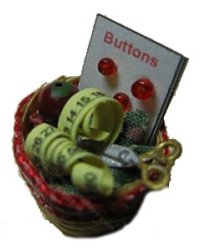 (image for) Miniature Round Sewing Basket