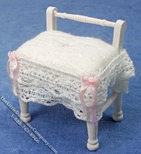 (image for) Miniature Dressed Makeup Table & Stool by Danielle Designs