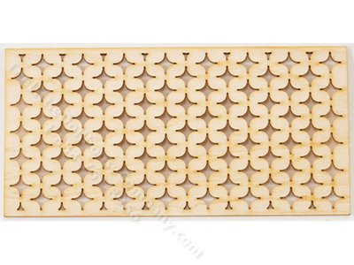 (image for) Miniature Star Pattern Window Lattice for Dollhouses