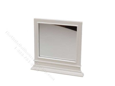 (image for) Miniature Country Style Mirror for Dollhouses - White