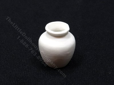 (image for) Miniature White Bisque Vase for Dollhouses