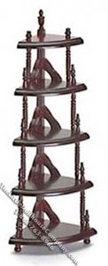 (image for) Miniature Victorian Corner Etagere for Dollhouses