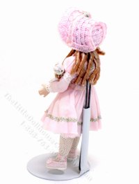 (image for) Porcelain Doll in Pink Dress with Doll