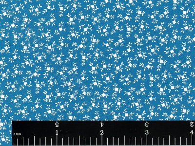 (image for) Blue Baby Breath Miniature Wallpaper for Dollhouses