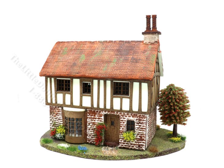 (image for) 1:48" Scale Vintage Tudor Dollhouse