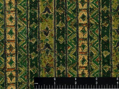 (image for) Green Jungle Print Miniature Wallpaper for Dollhouses