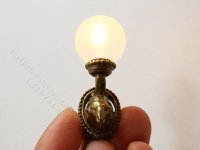(image for) Dollhouse Scale Model 12V Ram Head Sconce