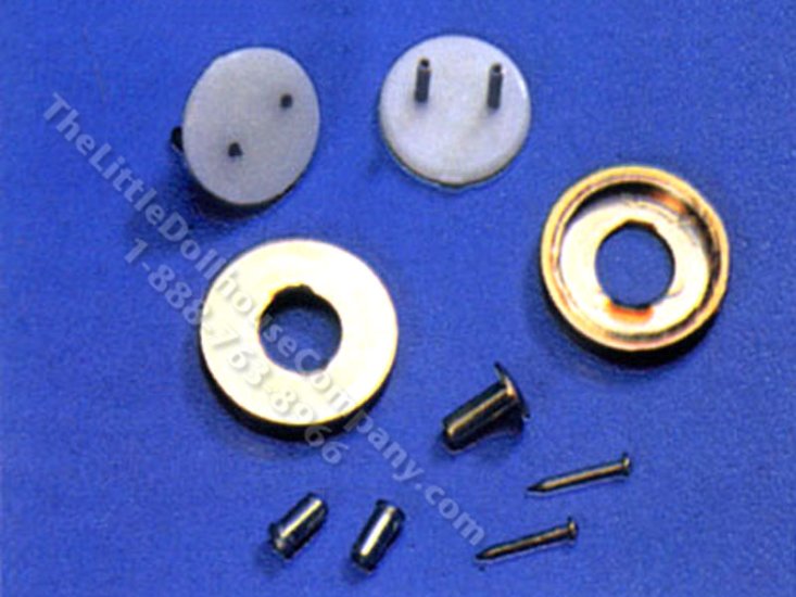 (image for) Dollhouse Scale Model 15/32"Dia. Sconce Round Adapter for Tape Wire
