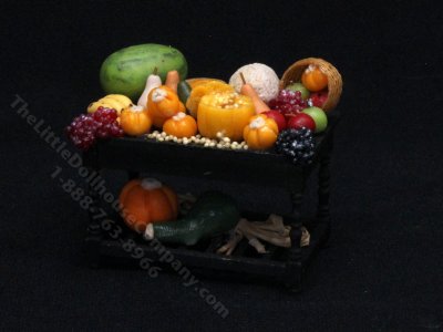 (image for) 1:24 Scale Miniature Fruit Preparation Table for Dollhouses