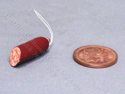 (image for) Miniature Sliced Red Salami on String by Charlotte Willmott