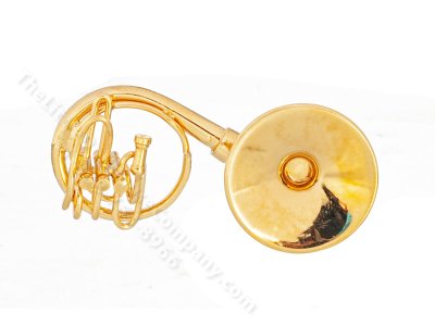 (image for) Miniature 2" Brass Sousaphone for Dollhouses