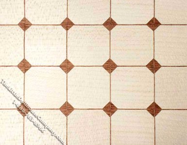 (image for) Wood Parquet Floor for Dollhouse Scale Models