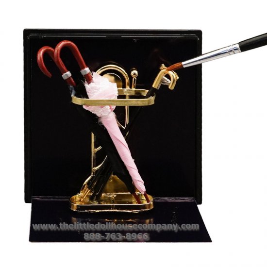 (image for) Miniature Brass Umbrella Stand