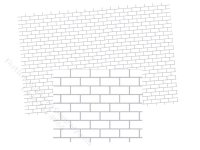 (image for) Dollhouse Scale Model White Subway Tile Sheet