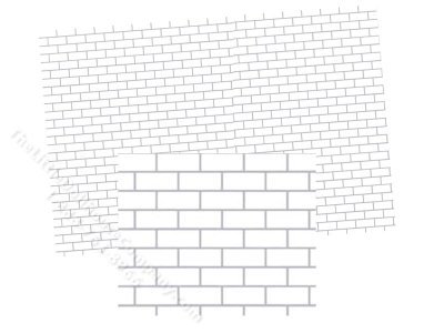 (image for) Dollhouse Scale Model White Subway Tile Sheet