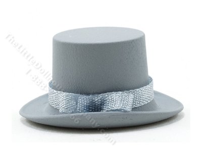 (image for) Miniature Grey Top Hat for Dollhouses