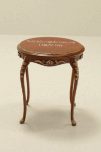 (image for) Dollhouse Miniature Walnut End Table