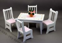 (image for) Dollhouse Miniature Kitchen Set (7pc) with Ice Box