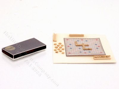 (image for) Handmade Miniature 'Scrabble' Board Game