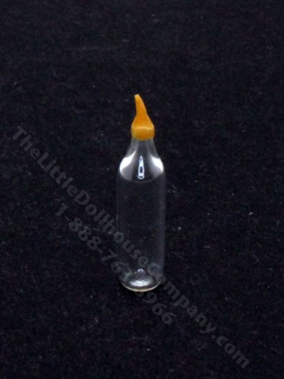 (image for) Miniature Glass Baby Bottle for Dollhouses