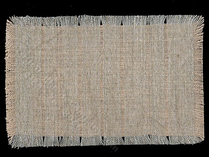 (image for) Miniature Natural Fringe Rug for Dollhouses - Medium