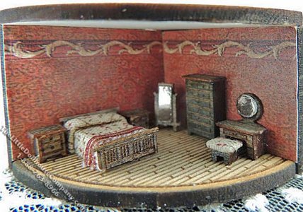 (image for) 1/144" Scale Bedroom Furniture Kit for Dollhouses