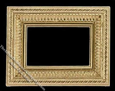 (image for) Miniature Gold Coloured Large Picture Frame for Dollhouses