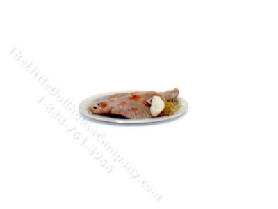 (image for) Miniature Flounder Tray for Dollhouses