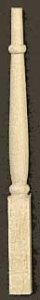 (image for) Square Base Baluster for Dollhouse Scale Models (12/pkg.)