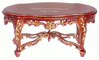 (image for) Miniature Art Nouveau Living Room Coffee Table for Dollhouses