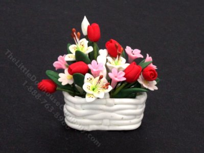 (image for) Dollhouse Miniature Flower Arrangement