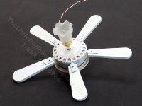 (image for) Miniature 12V Ceiling Light and Working Fan for Dollhouses