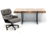 (image for) Miniature Burlwood Desk and Eames Chair by PRD Miniatures