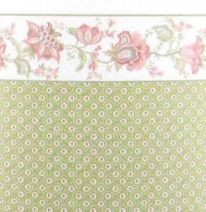(image for) Dollhouse Scale Model Wallpaper Flowers