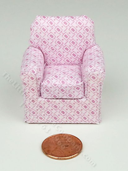 (image for) 1:24 Scale Miniature Sugar Squares Armchair for Dollhouses