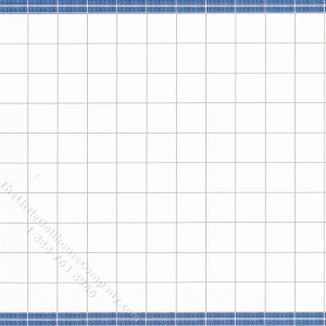 (image for) Miniature Kitchen Tile with Blue Borders
