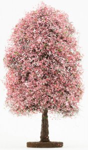 (image for) Miniature 8" Pink/Fuchsia Bush for Dollhouses