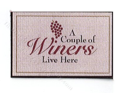 (image for) Miniature Winers Live Here Mat for Dollhouses