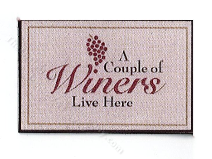 (image for) Miniature Winers Live Here Mat for Dollhouses