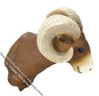 (image for) Dollhouse Scale Model Wall Mount Big Horn Sheep Head