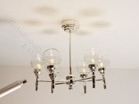 (image for) Miniature Battery Operated 6-Arm Madison Park Chandelier with Wand for Dollhouses