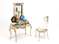 (image for) Miniature Vanity with Chair by Twylla Charles for Dollhouses