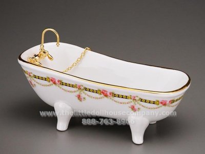 (image for) Miniature Victoria Bathtub for Dollhouses